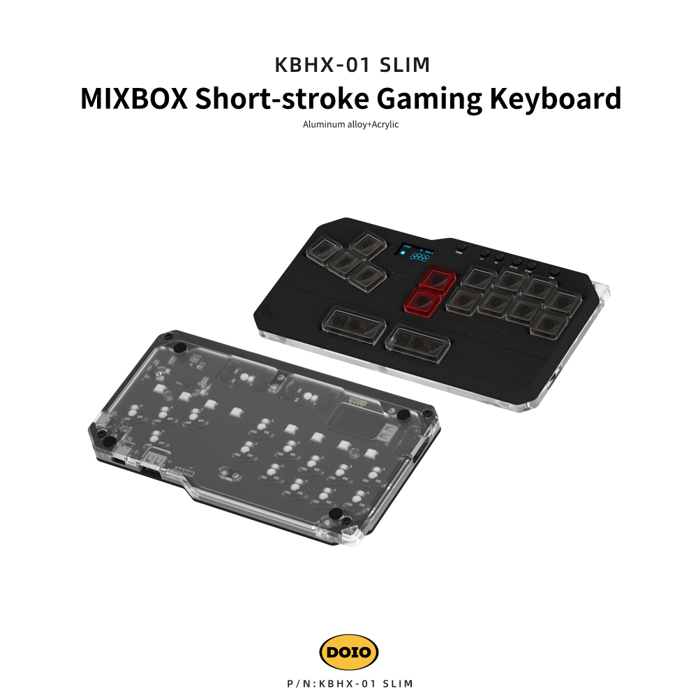 DOIO MIXBOX Short-stroke Gaming Keyboard KBHX-01 SLIM