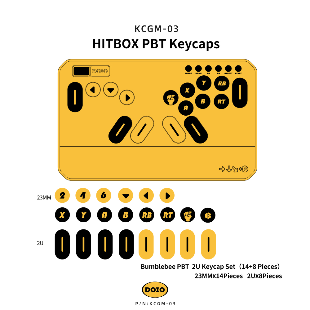 HITBOX PBT Keycaps KCGM-03