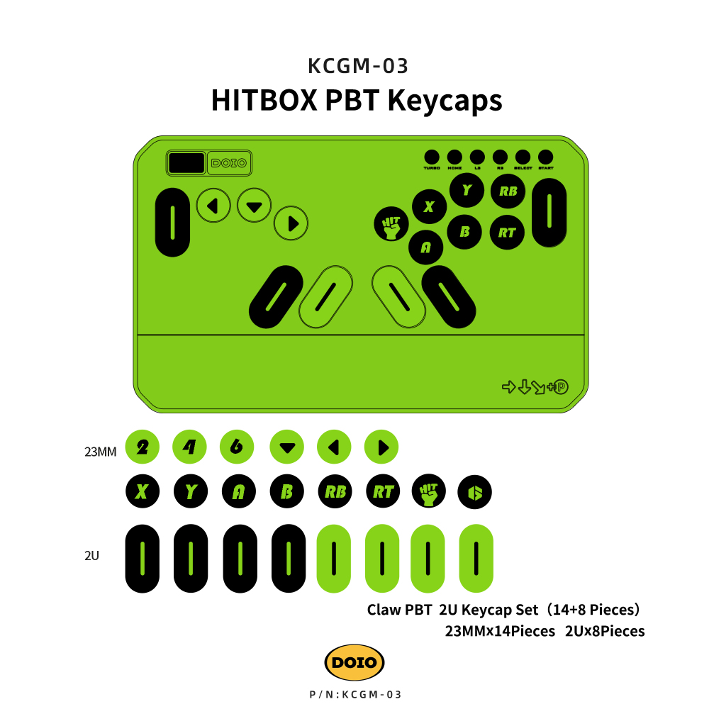 HITBOX PBT Keycaps KCGM-03