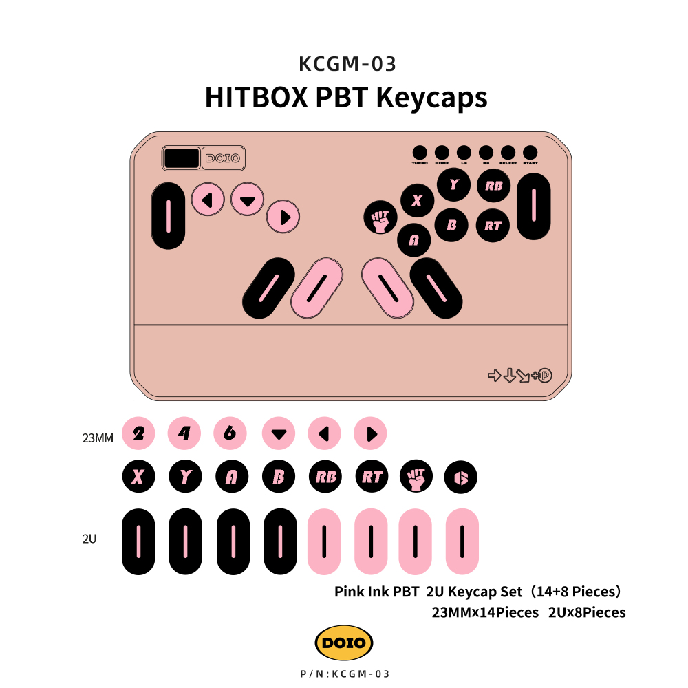 HITBOX PBT Keycaps KCGM-03