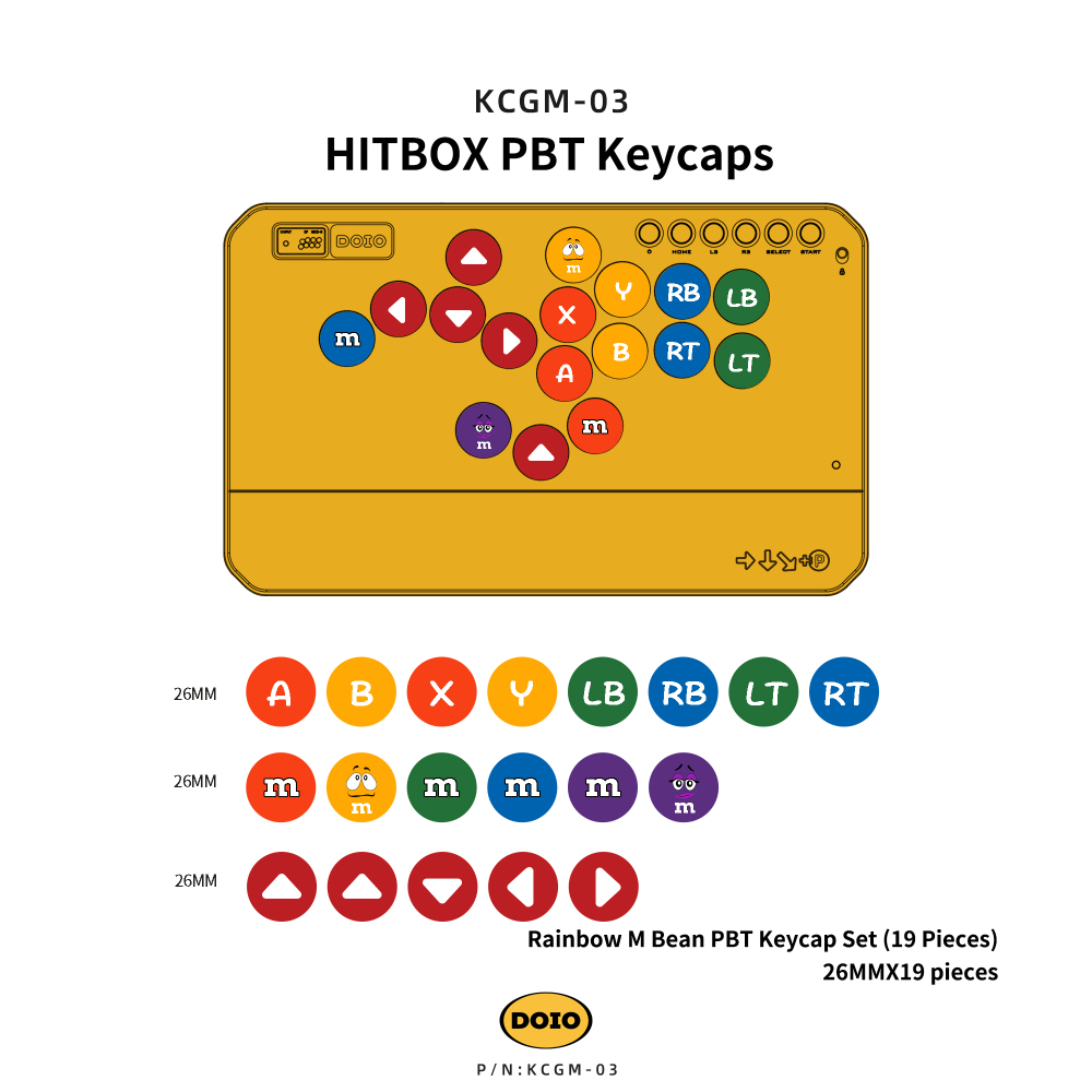 HITBOX PBT Keycaps KCGM-03