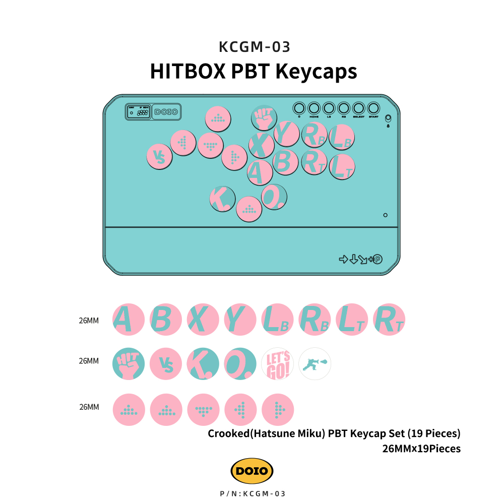 HITBOX PBT Keycaps KCGM-03