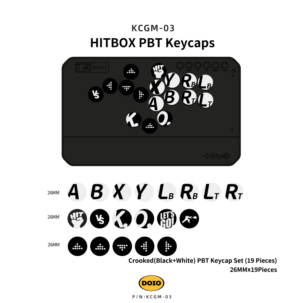 HITBOX PBT Keycaps KCGM-03