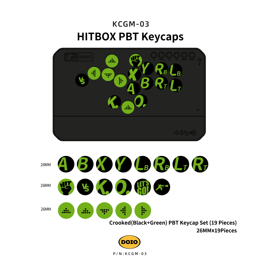 HITBOX PBT Keycaps KCGM-03