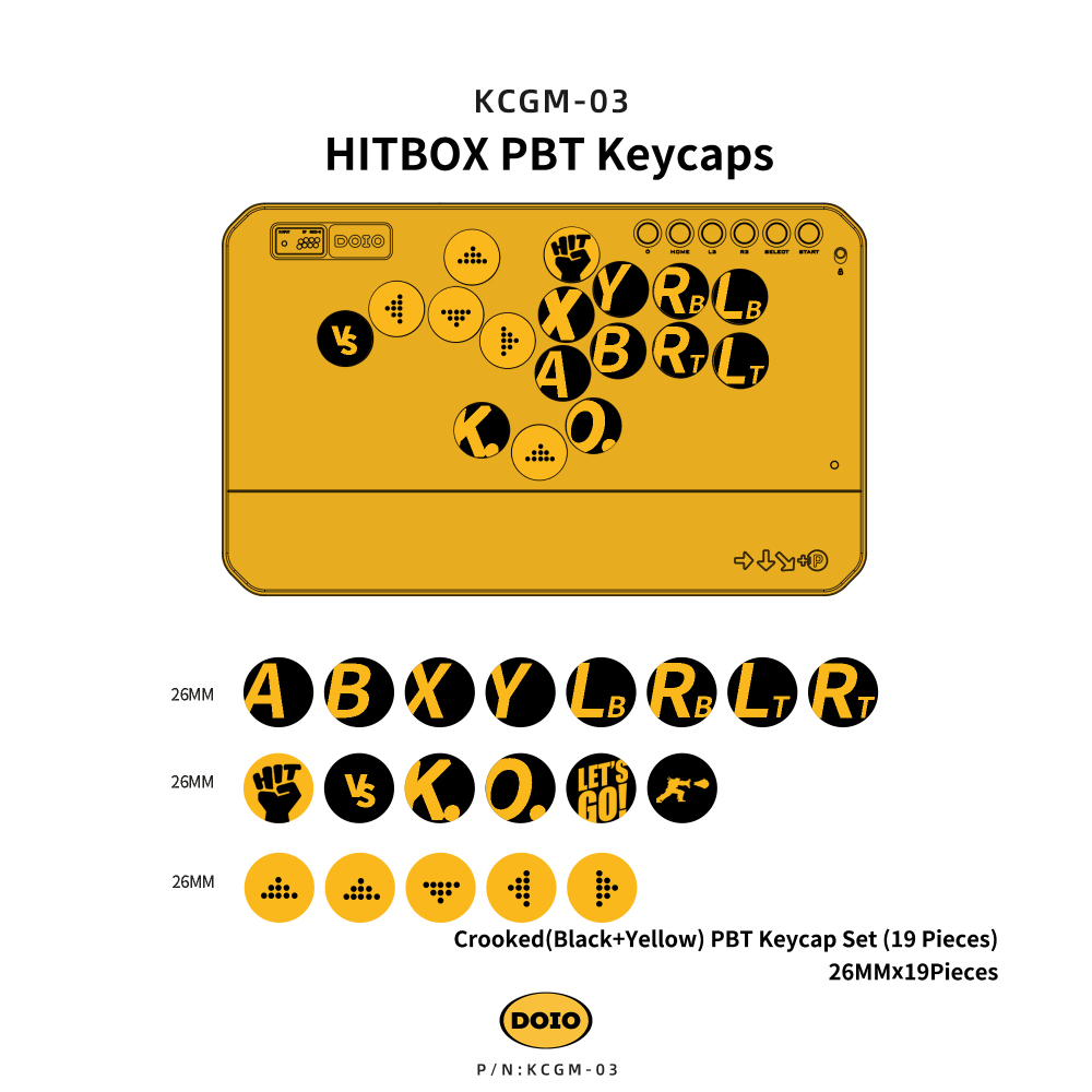 HITBOX PBT Keycaps KCGM-03