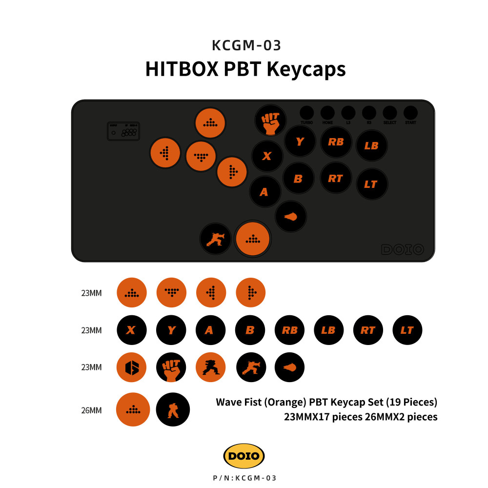 HITBOX PBT Keycaps KCGM-03