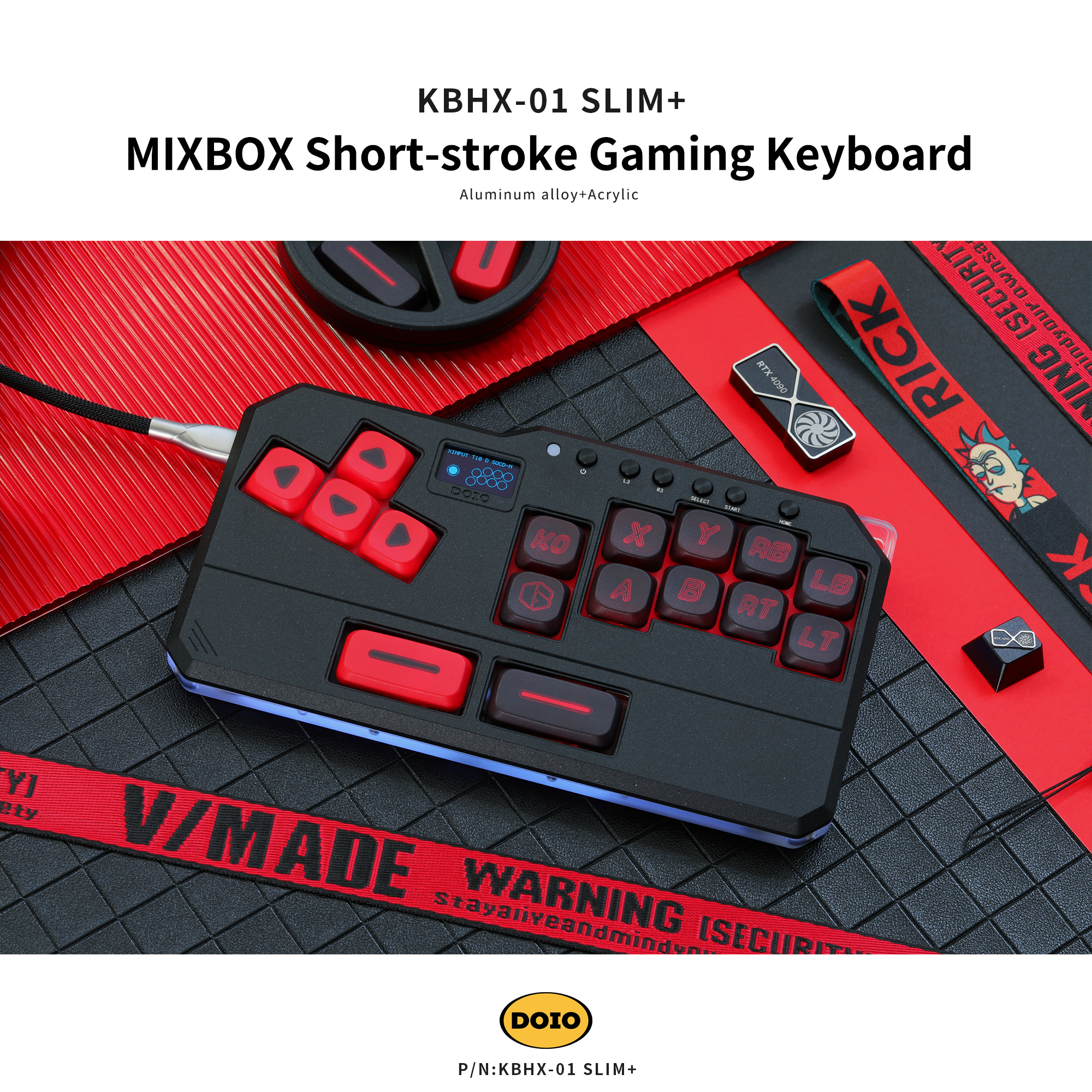 MIXBOX Short-stroke Gaming Keyboard KBHX-01 SLIM+
