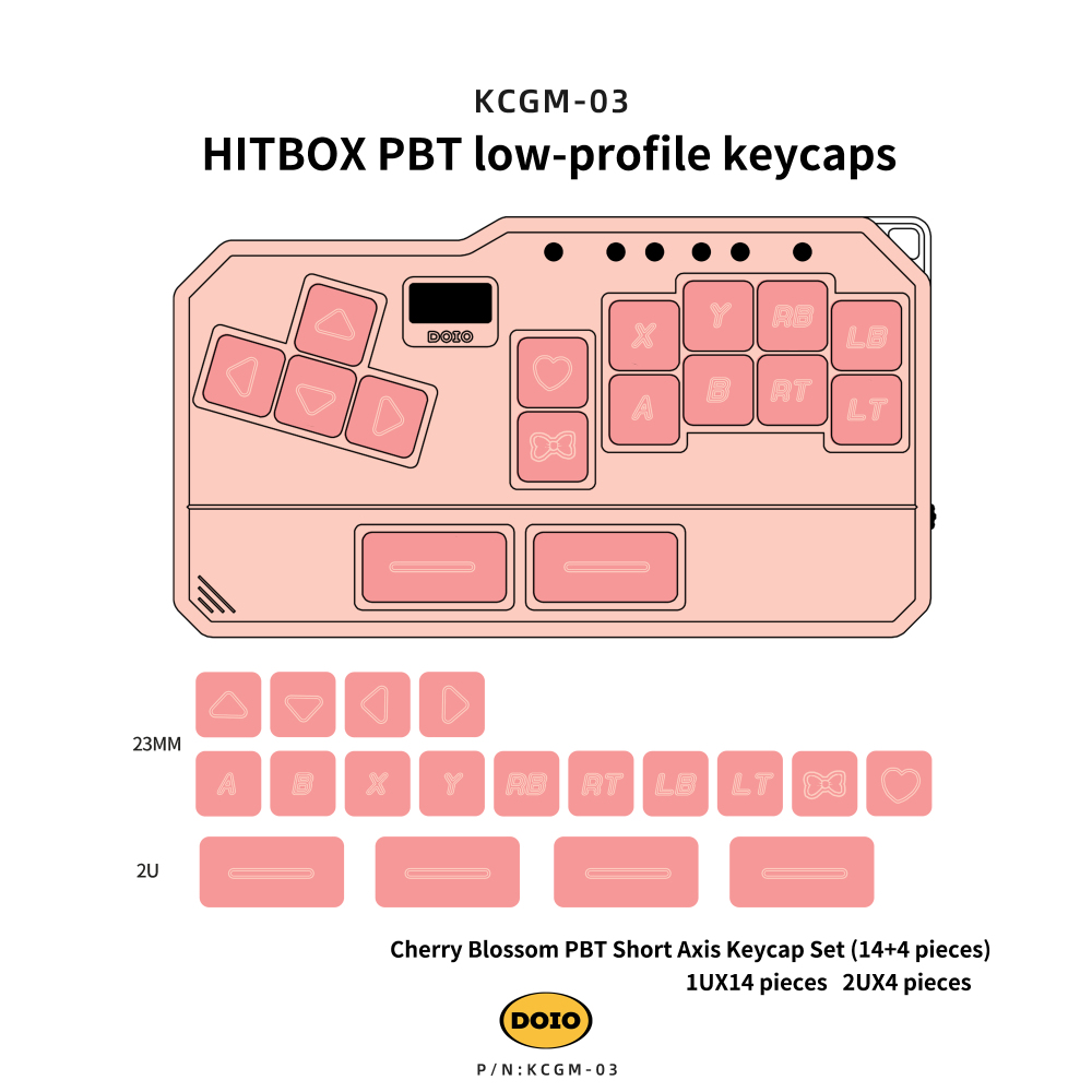 HITBOX PBT Keycaps KCGM-03