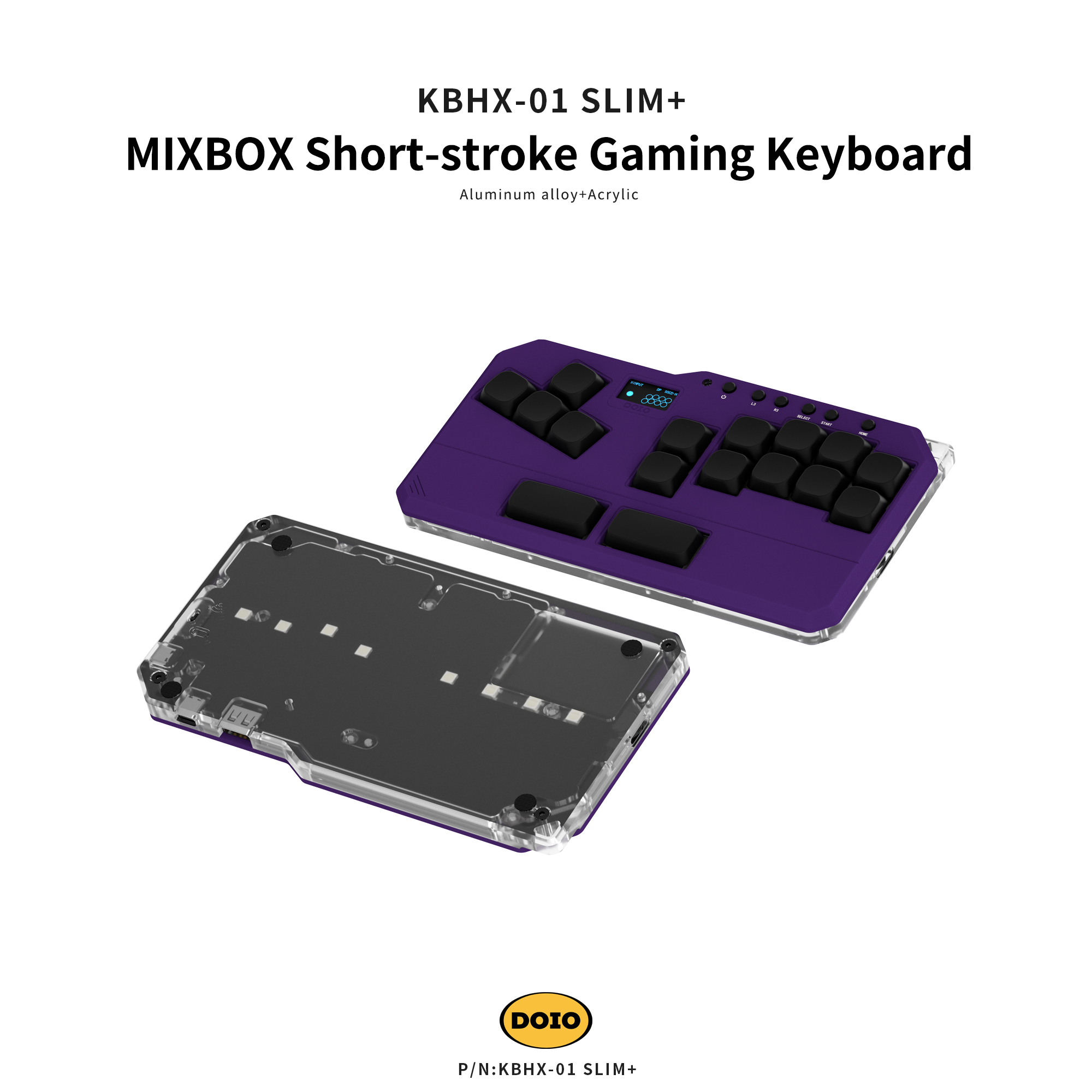 MIXBOX Short-stroke Gaming Keyboard KBHX-01 SLIM+
