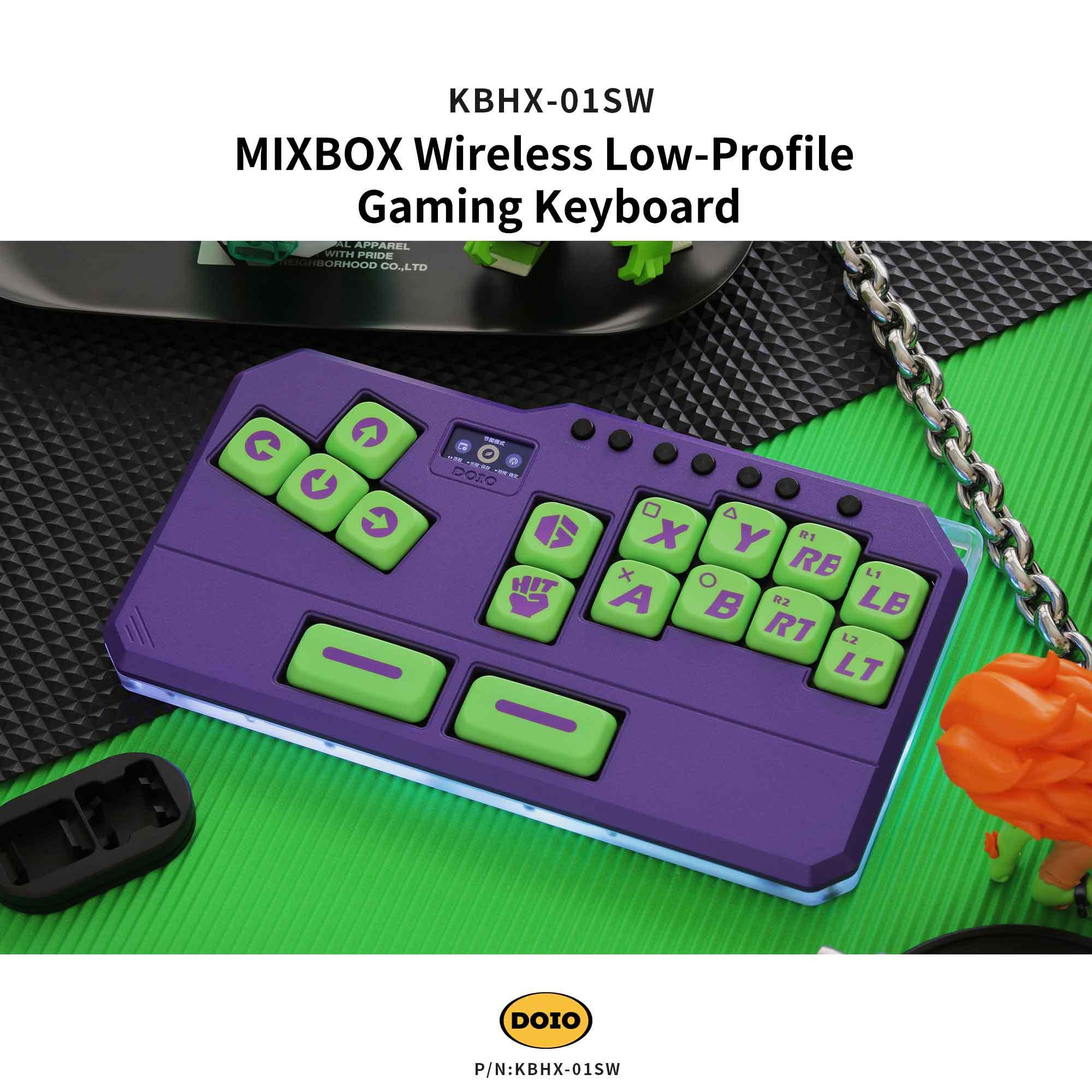 MIXBOX Wireless Low-Profile Gaming Keyboard KBHX-01SW