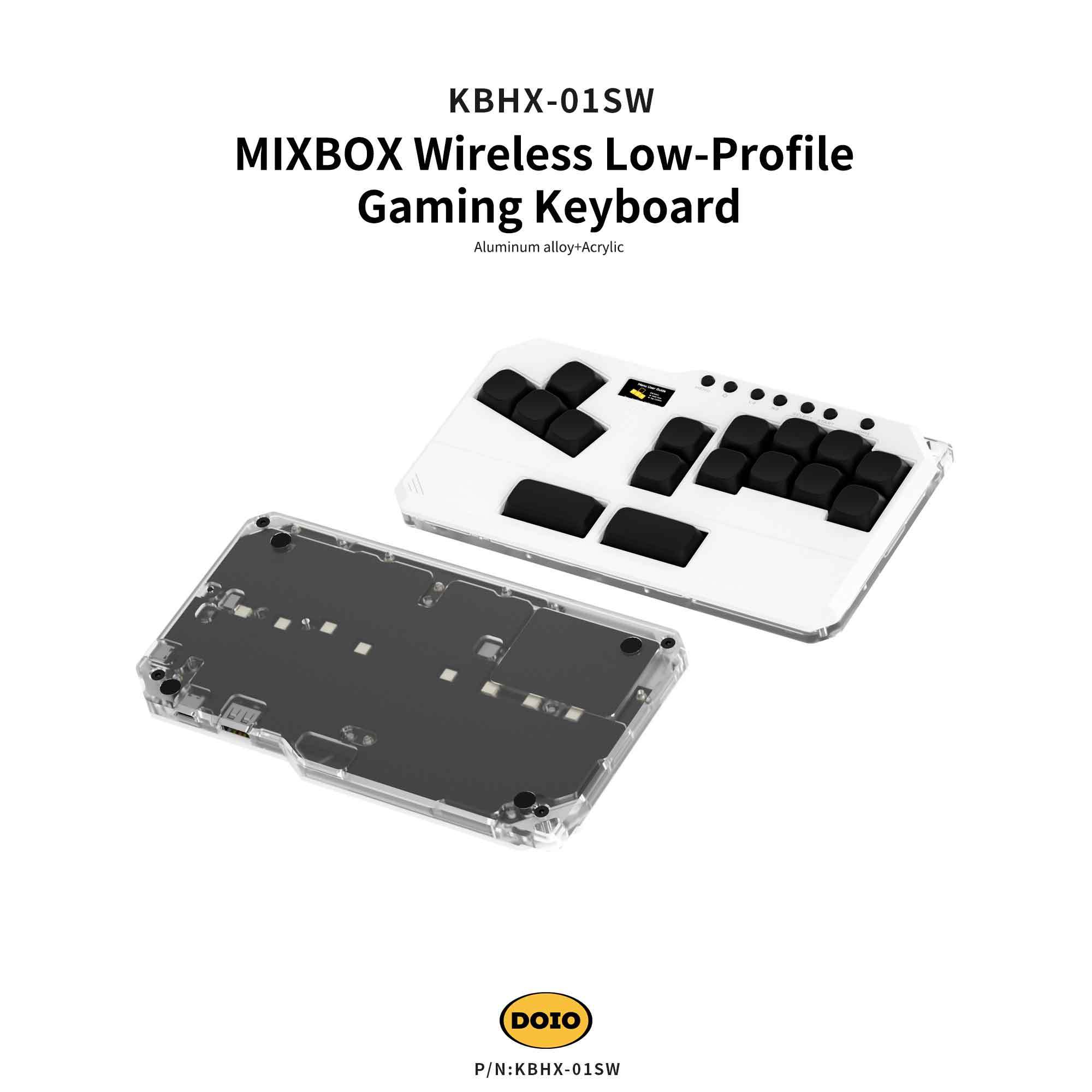 MIXBOX Wireless Low-Profile Gaming Keyboard KBHX-01SW
