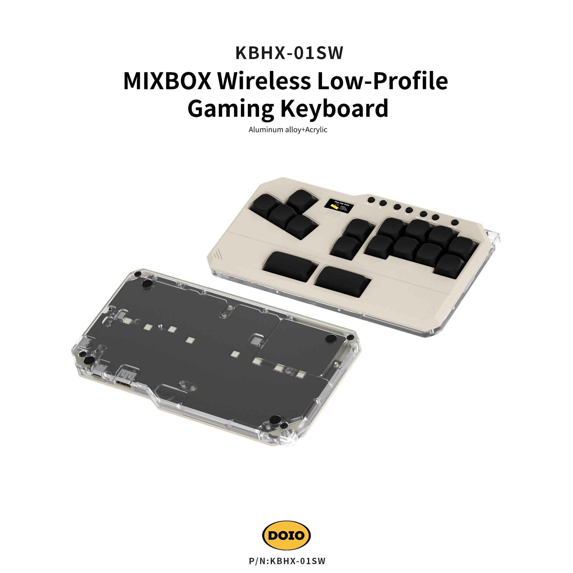 MIXBOX Wireless Low-Profile Gaming Keyboard KBHX-01SW