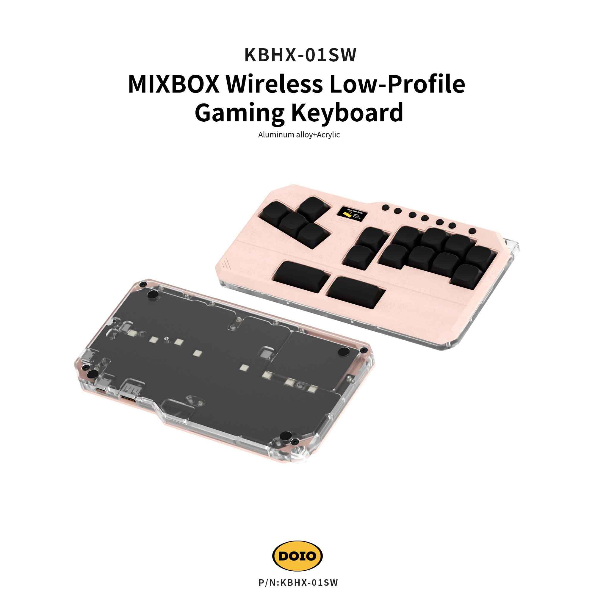 MIXBOX Wireless Low-Profile Gaming Keyboard KBHX-01SW
