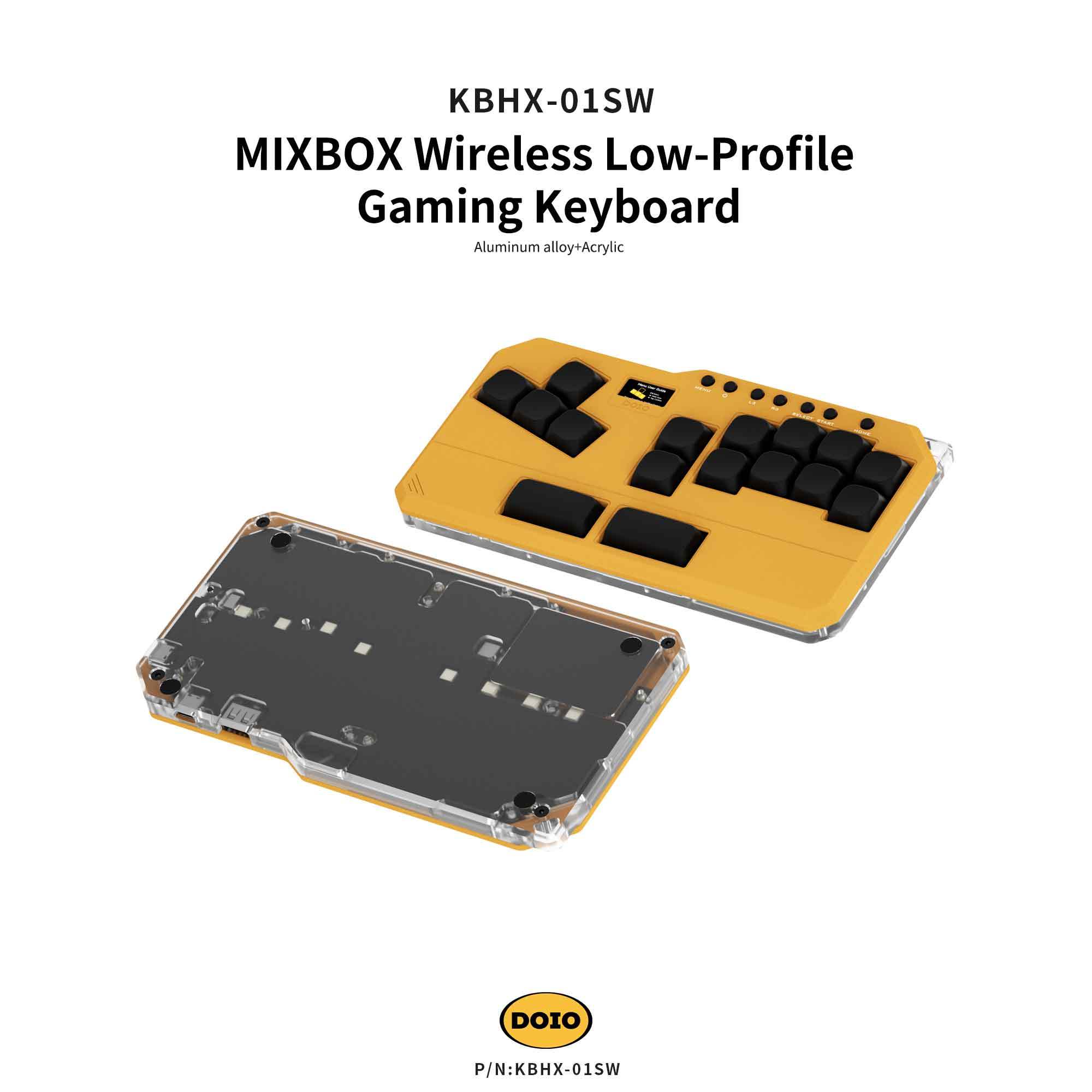 MIXBOX Wireless Low-Profile Gaming Keyboard KBHX-01SW