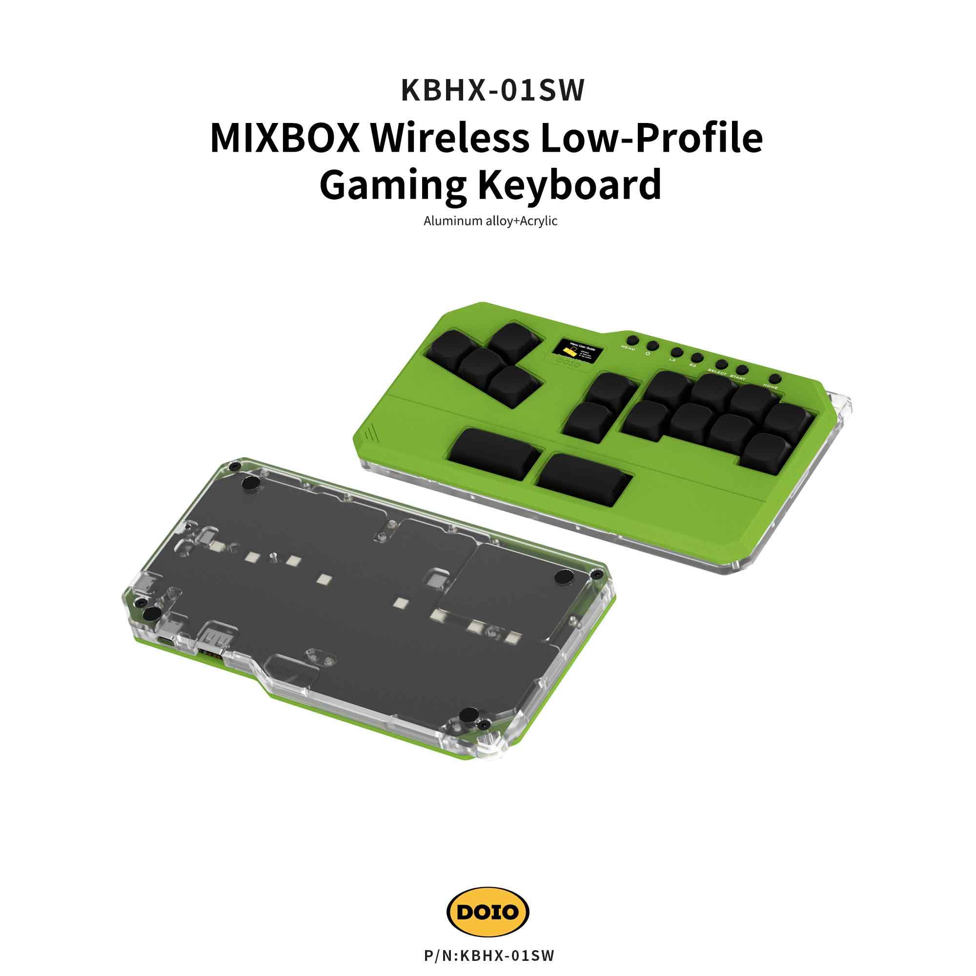 MIXBOX Wireless Low-Profile Gaming Keyboard KBHX-01SW
