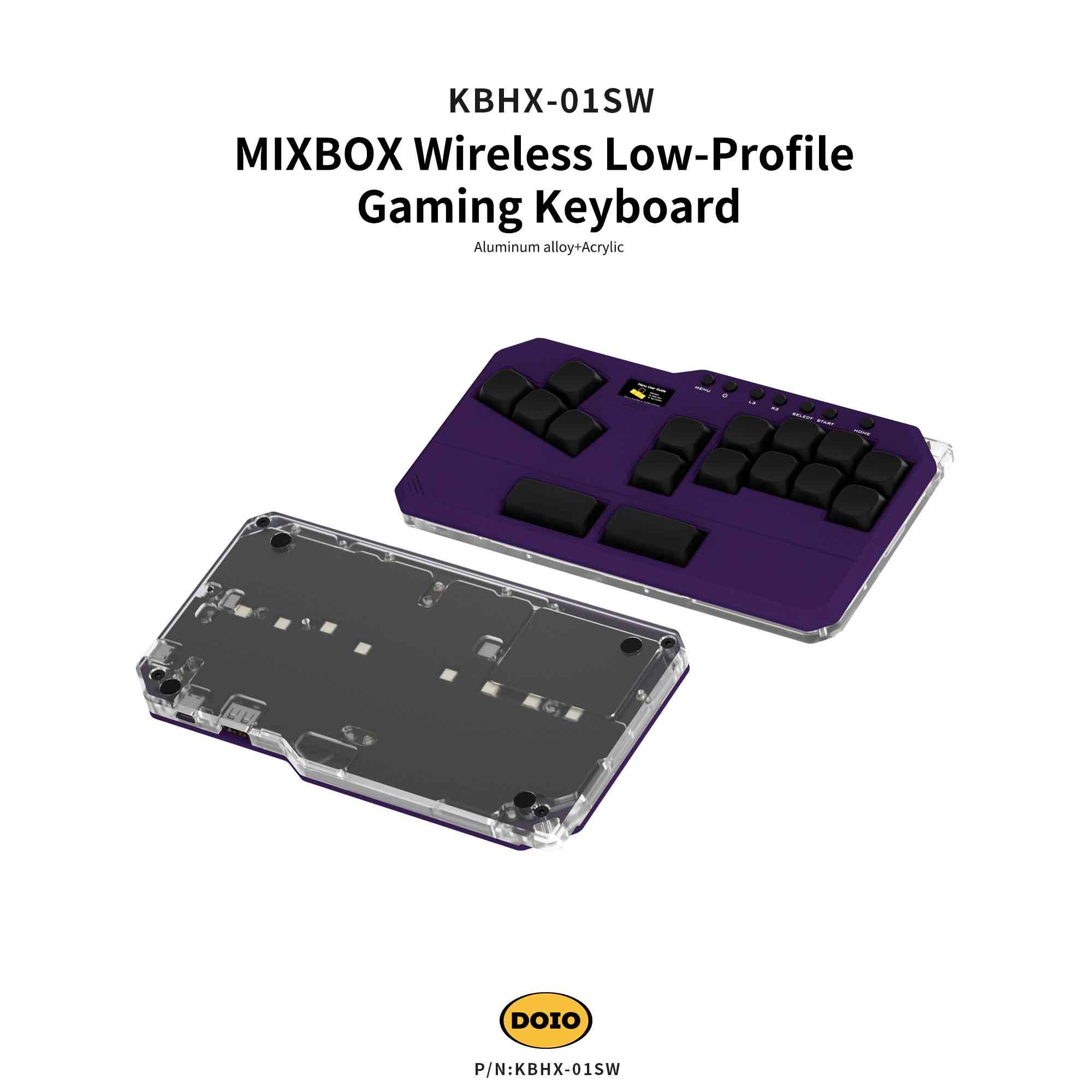MIXBOX Wireless Low-Profile Gaming Keyboard KBHX-01SW