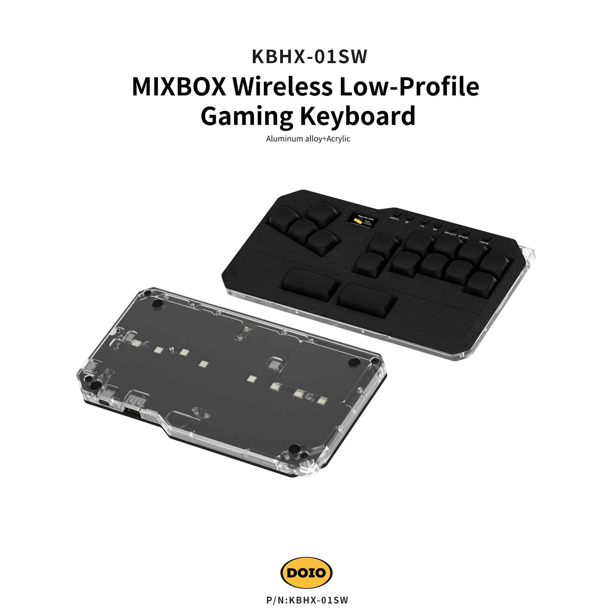 MIXBOX Wireless Low-Profile Gaming Keyboard KBHX-01SW