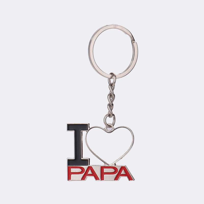 MKC18-Sublimation MAMA PAPA Keychain