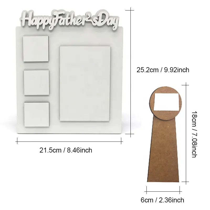 MDPF50-Sublimation MDF Father's Day Photo Frame