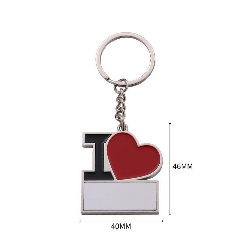 MKC39-Sublimation I Love You Keychain For Mother's Day