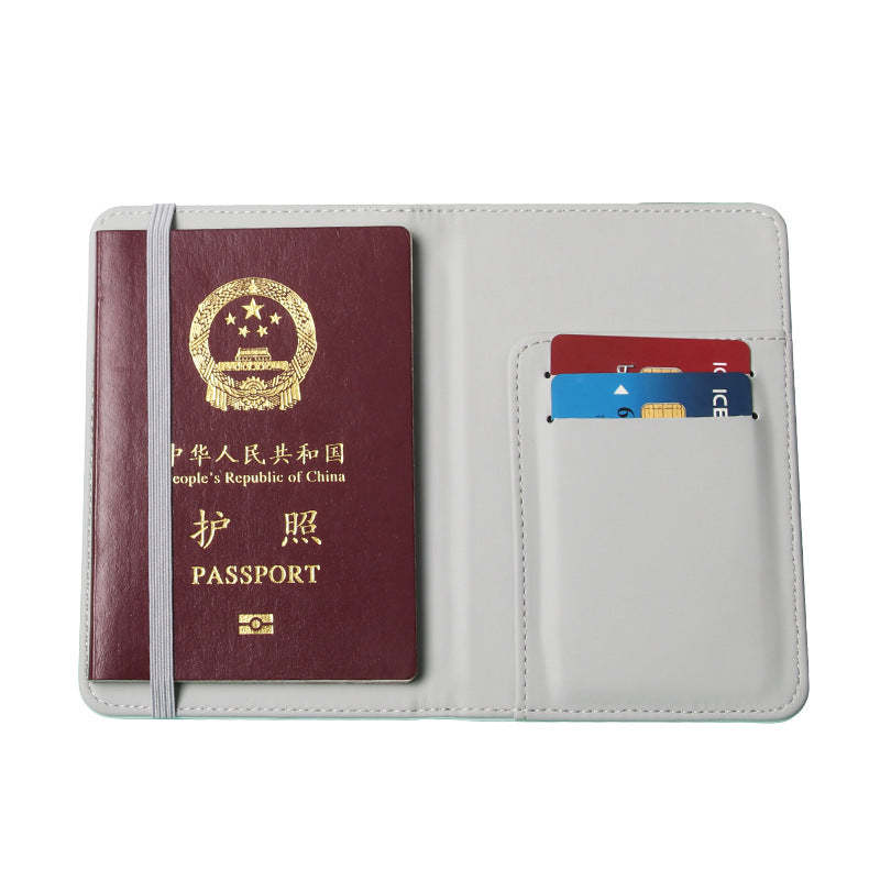 PUPH02-Sublimation Double Sided PU Leather Passport Holder