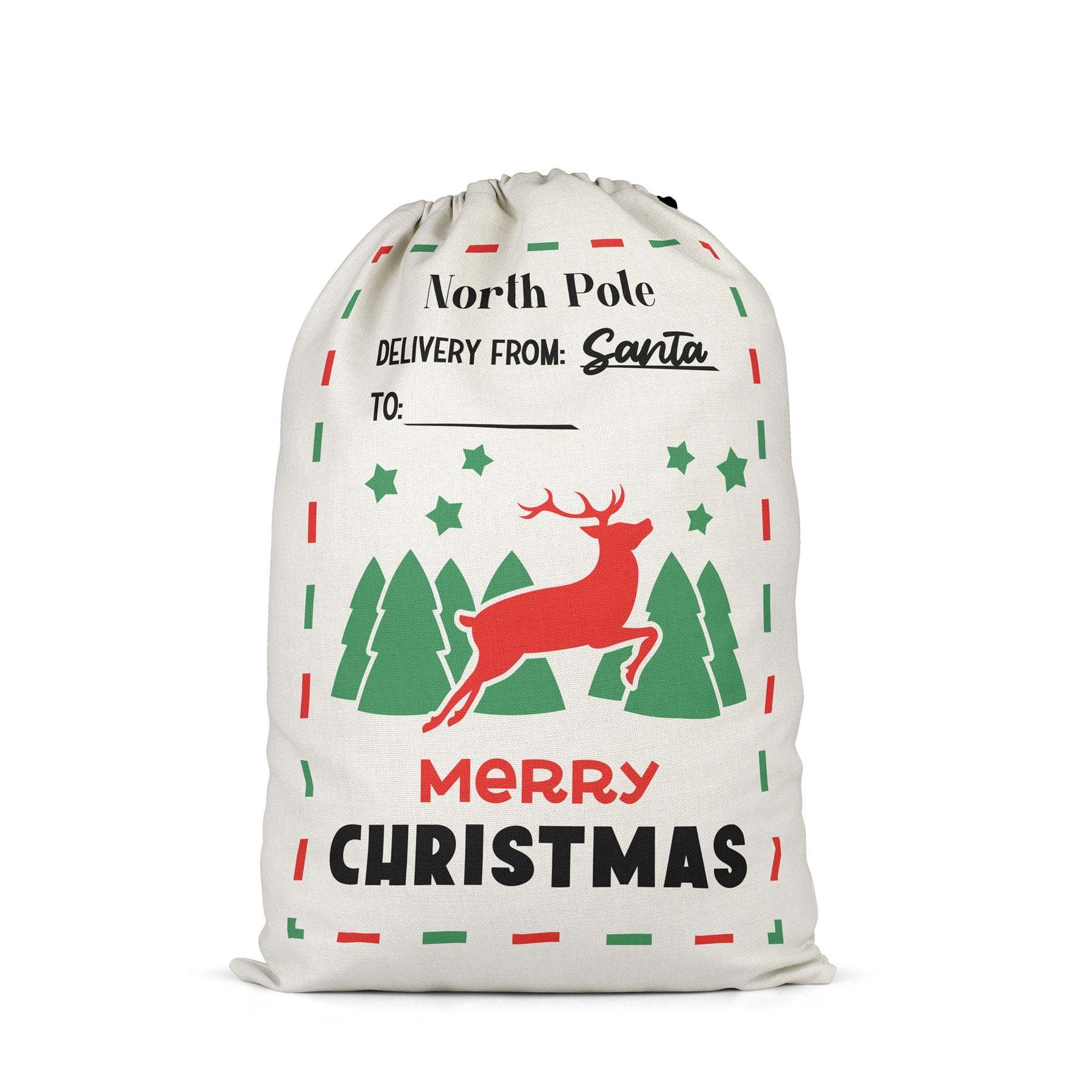 SSQ45-Sublimation Christmas Santa Sack