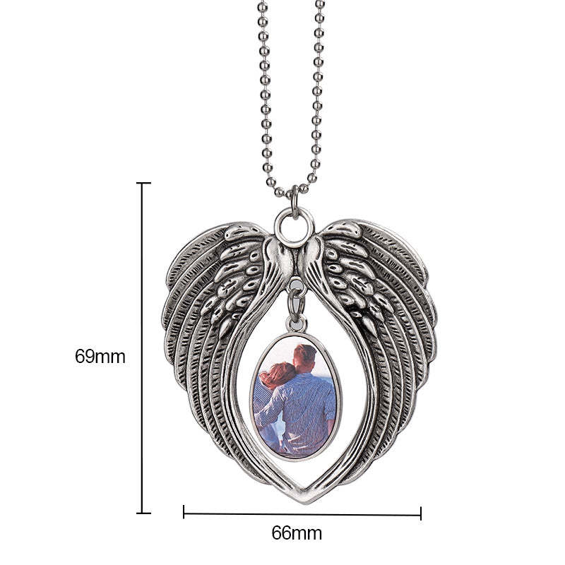 ACH03-Sublimation Angel Wing Car Charm