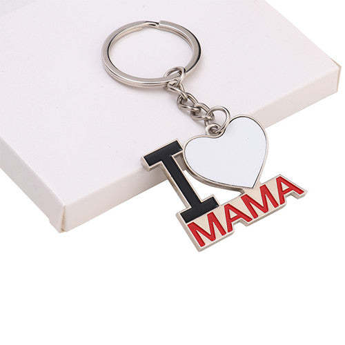 MKC18-Sublimation MAMA PAPA Keychain