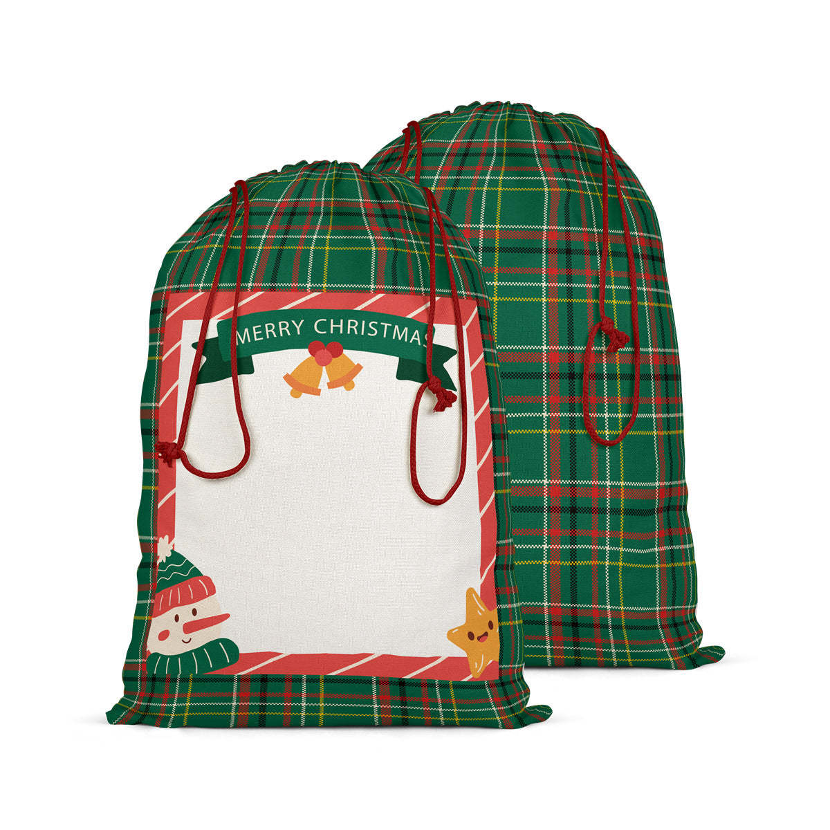 SSQ27-Sublimation Christmas Santa Sack
