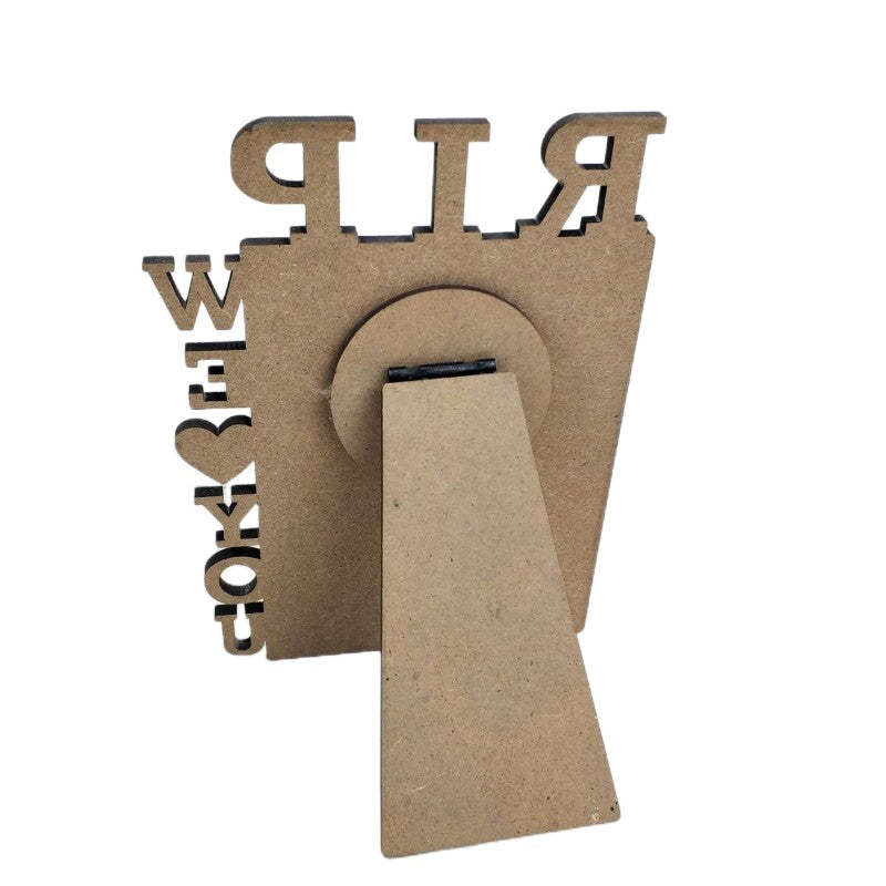 MDPF09-Sublimation MDF RIP we love you Photo Frame