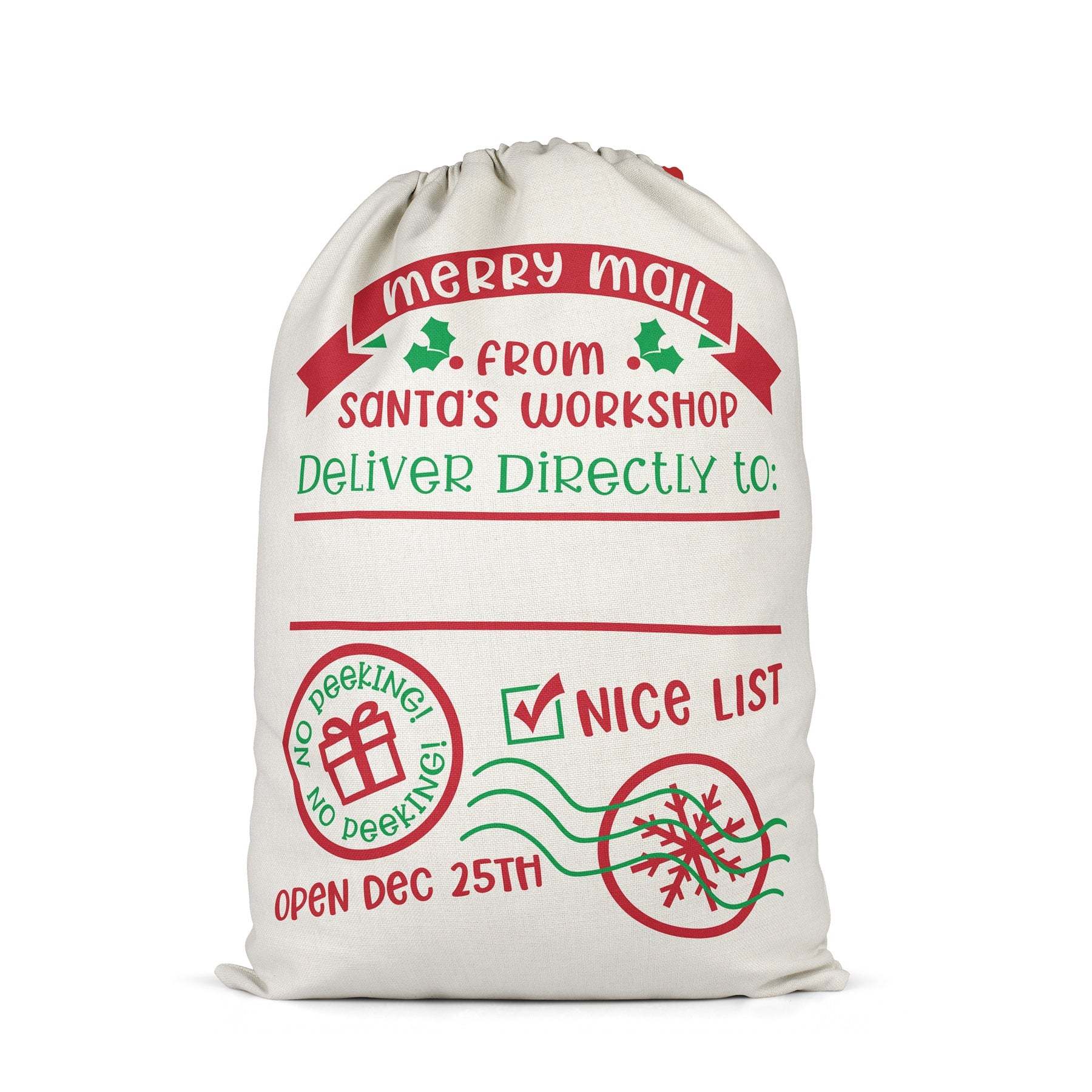 SSQ47-Sublimation Christmas Santa Sack