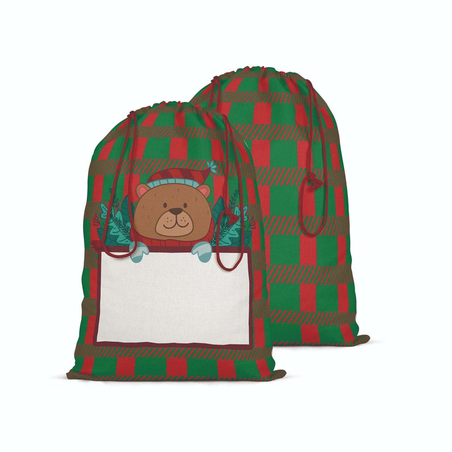 SSQ33-Sublimation Christmas Santa Sack