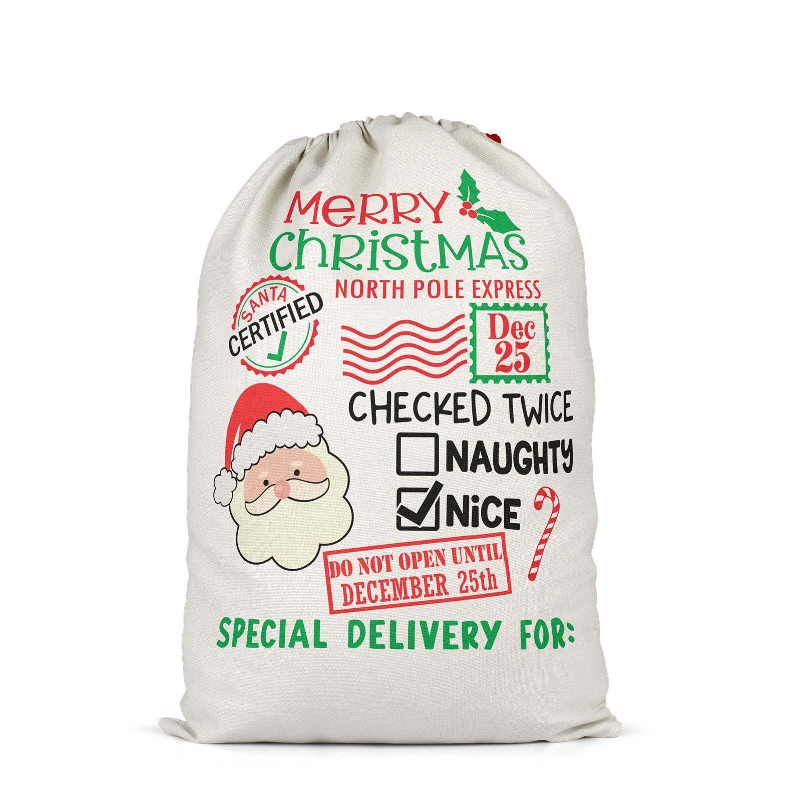 SSQ44-Sublimation Christmas Santa Sack