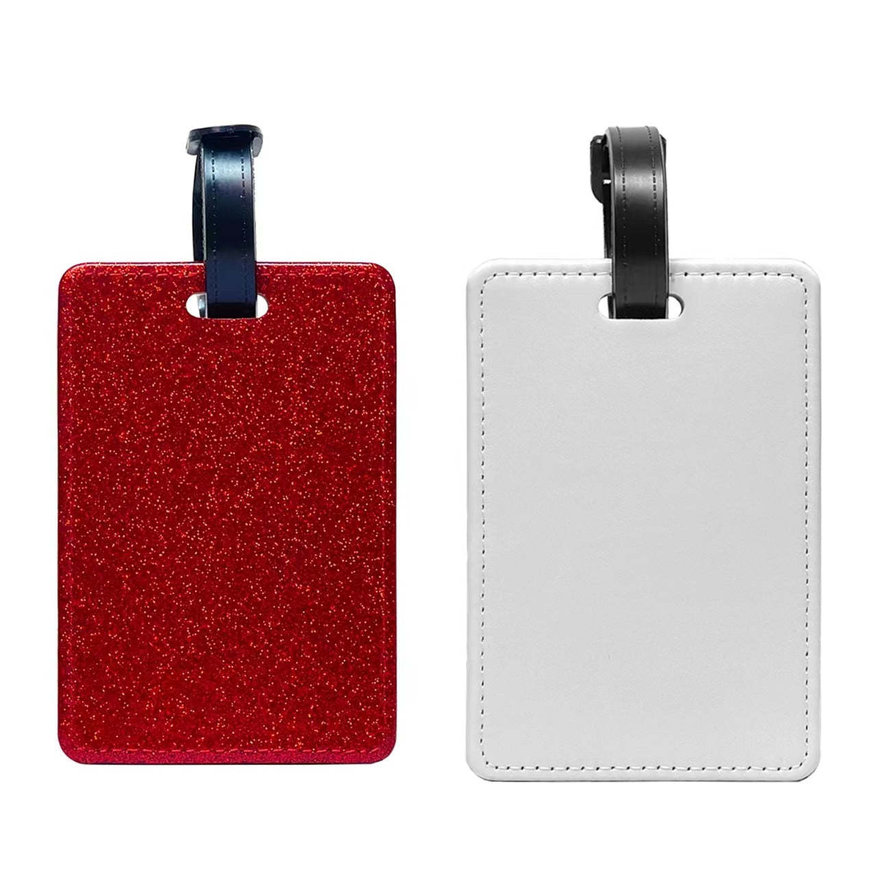PUL07-Sublimation PU Leather Luggage Tag