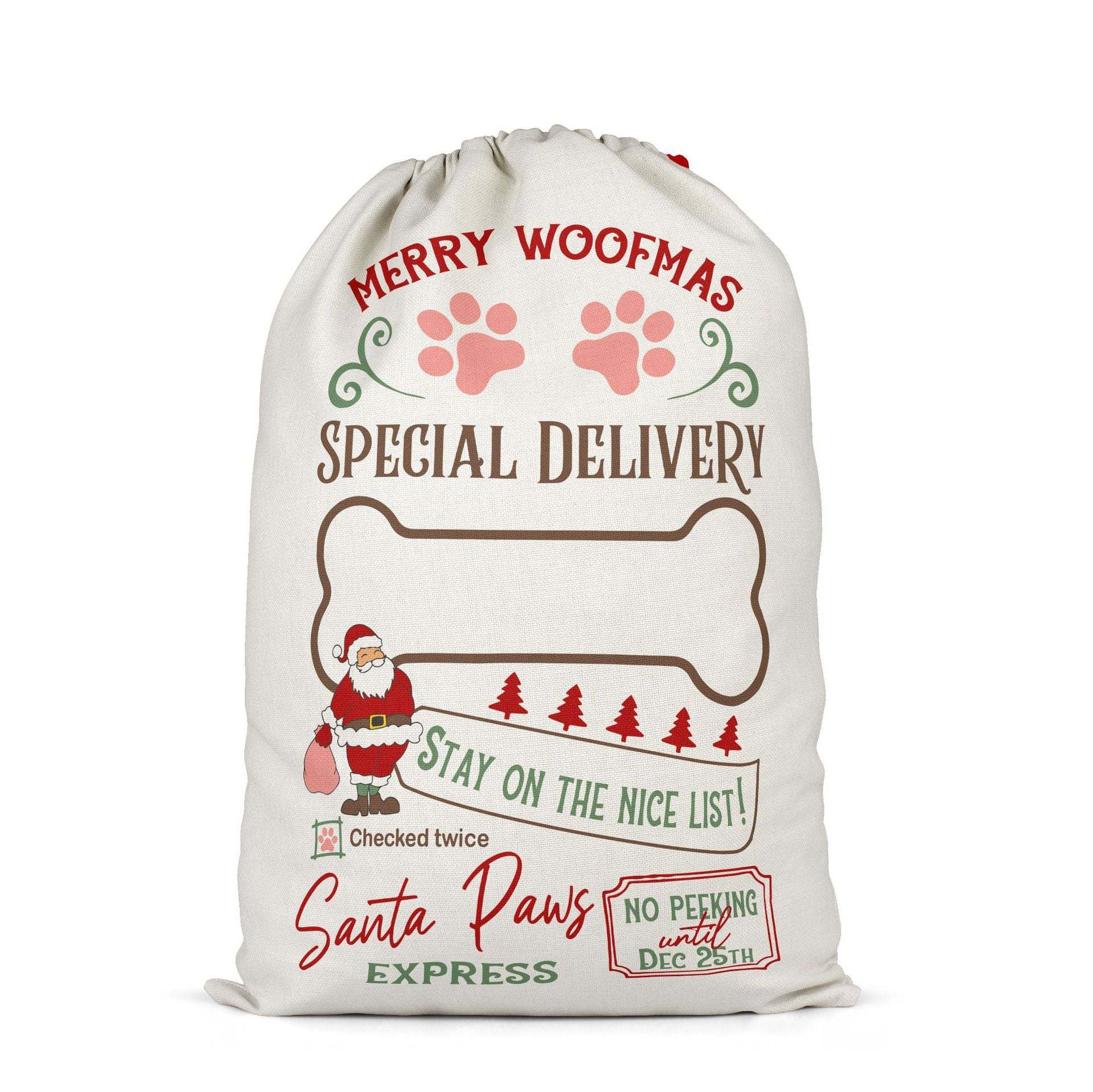 SSQ50-Sublimation Christmas Santa Sack
