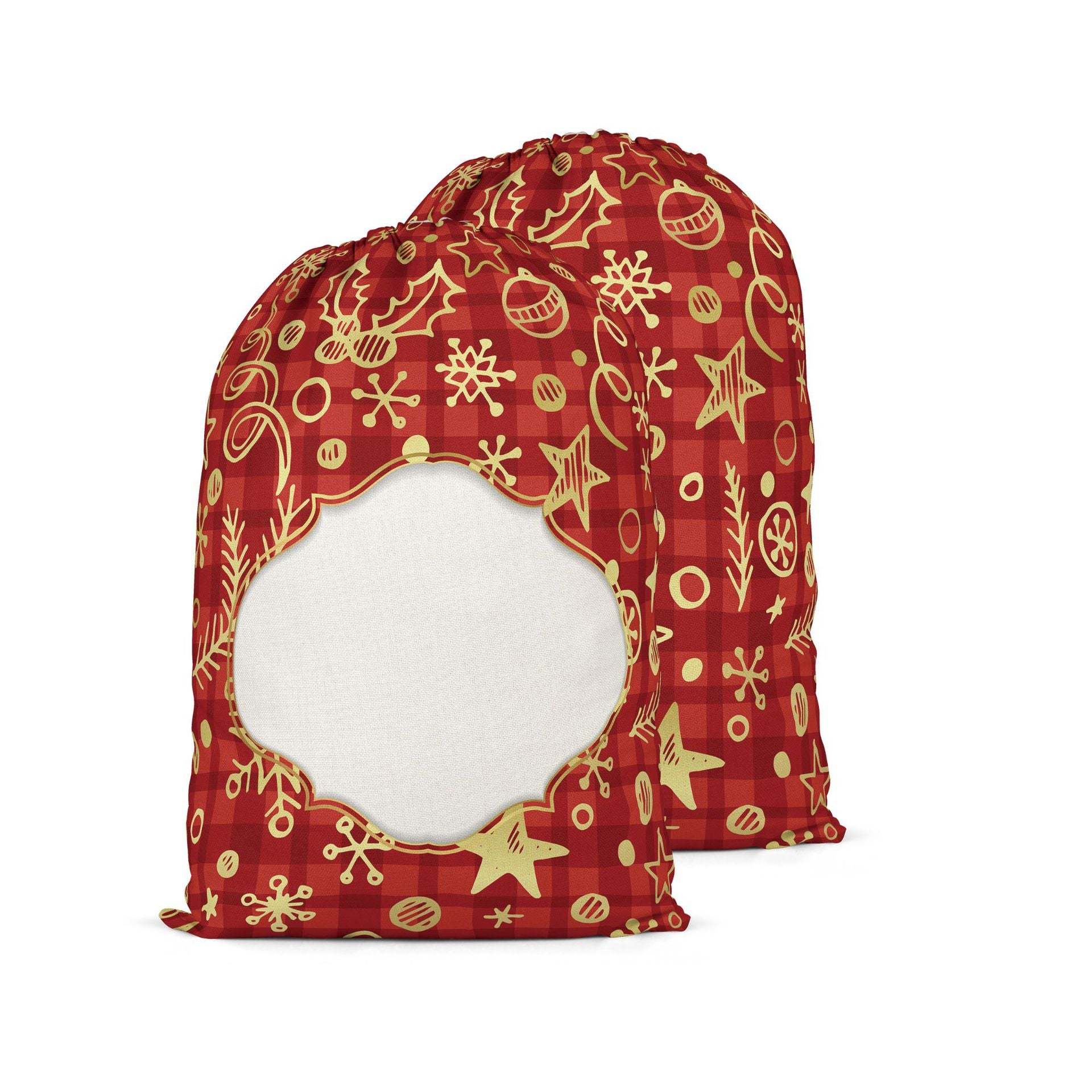 SSQ03-Sublimation Christmas Santa Sack
