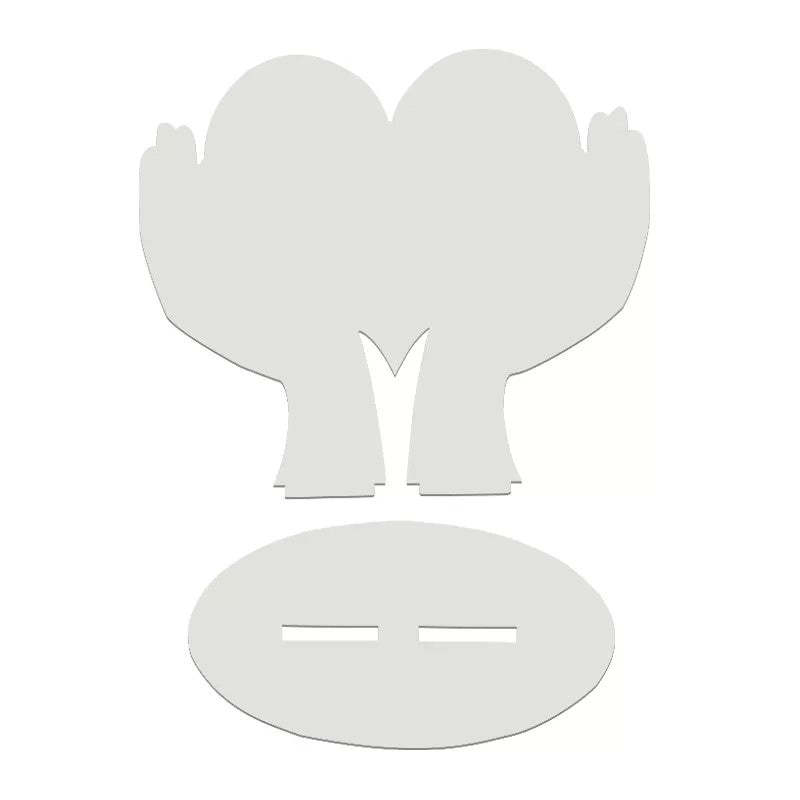 MDPF38-Sulimation MDF Heart In Hand Photo Frame