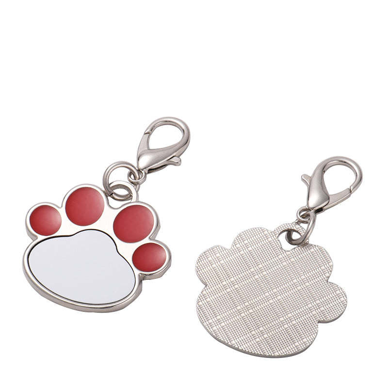DTS01-Sublimation Paw Shape Pet Tag
