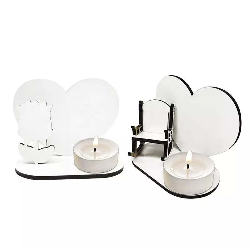 MDPF62-Sublimation Memories Heart Candle Holder