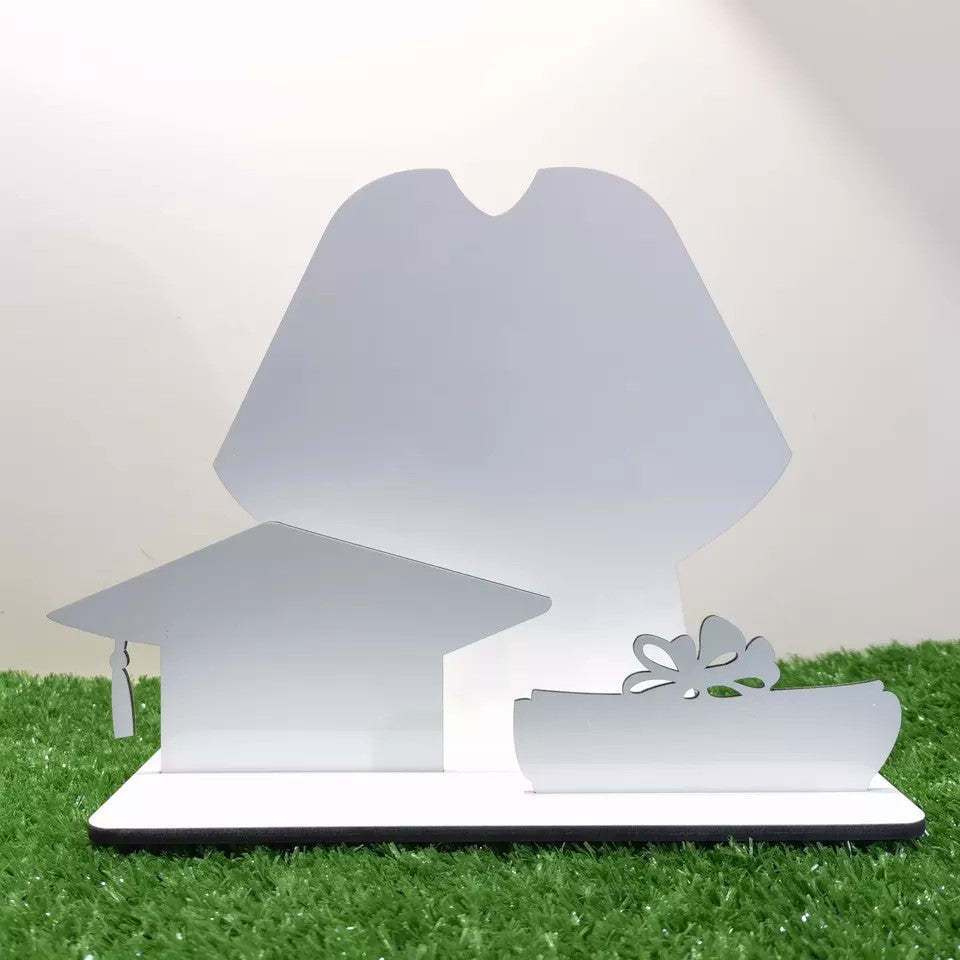 MDPF35-Sublimation MDF Grad Set Photo Frame With Stand