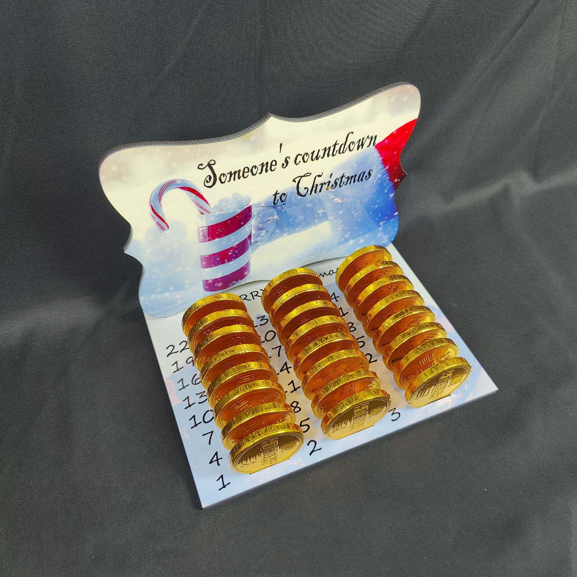 CDC01-Sublimation Christmas Chocolate Countdown Holder