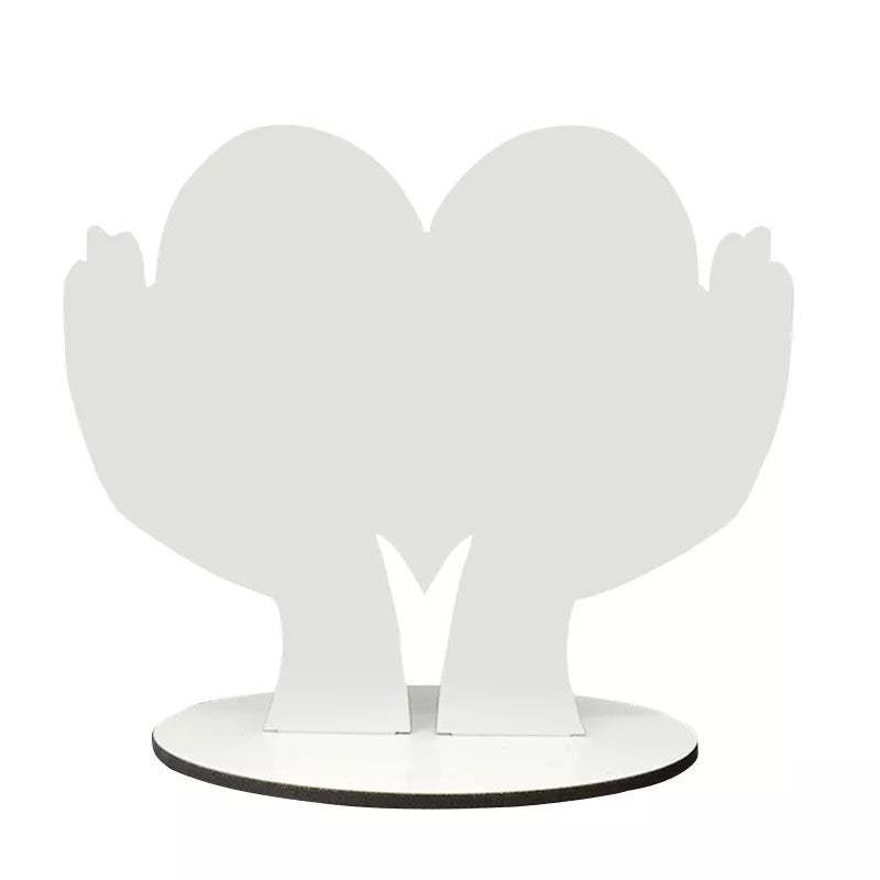 MDPF38-Sulimation MDF Heart In Hand Photo Frame