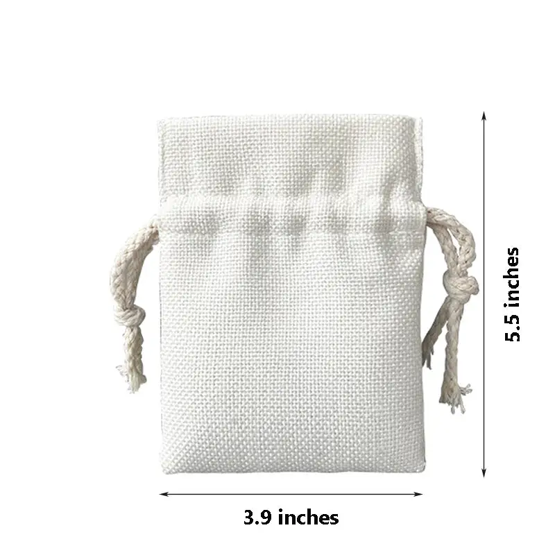 SLEBE-Sublimation Small  Linen Drawstring Pocket