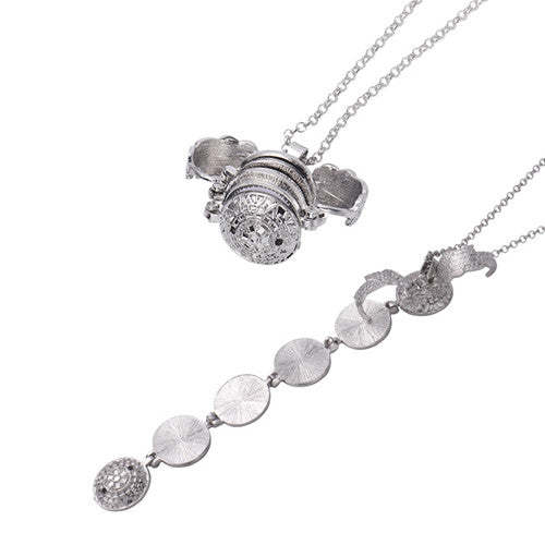 NLS38-Sublimation Sweet Memories Angel Wings Photo Necklaces