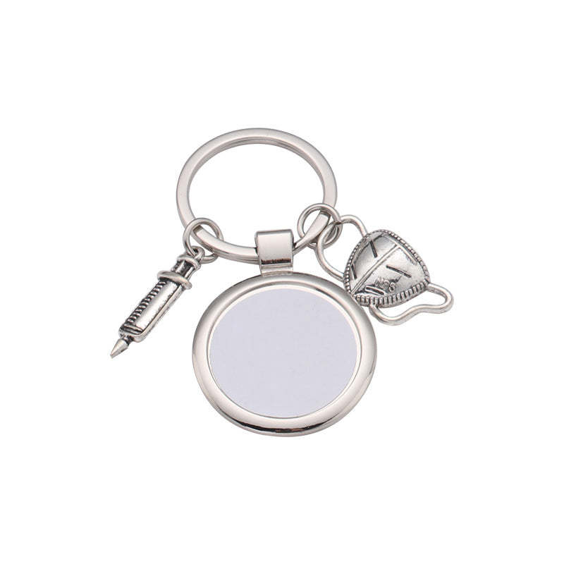 MKC35-Sublimation Doctor Nurse Keychain