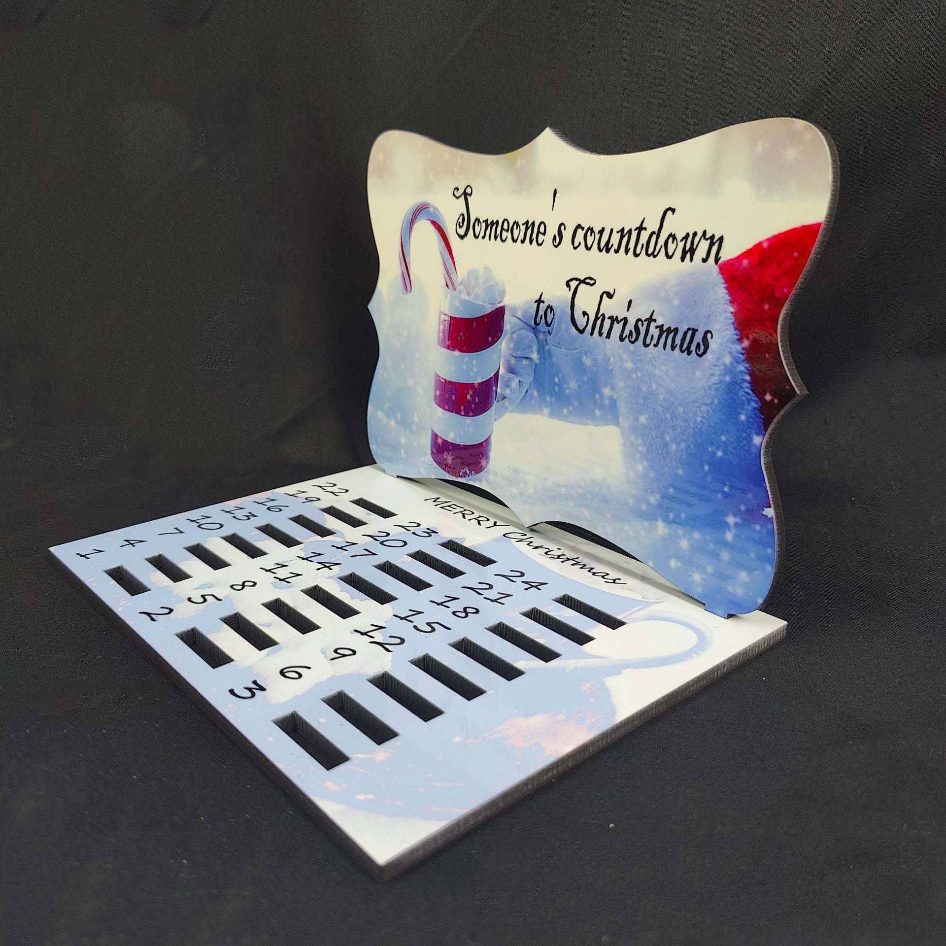CDC01-Sublimation Christmas Chocolate Countdown Holder