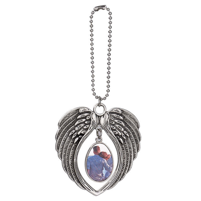 ACH03-Sublimation Angel Wing Car Charm