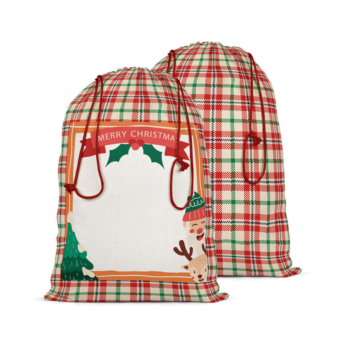 SSQ22-Sublimation Christmas Santa Sack