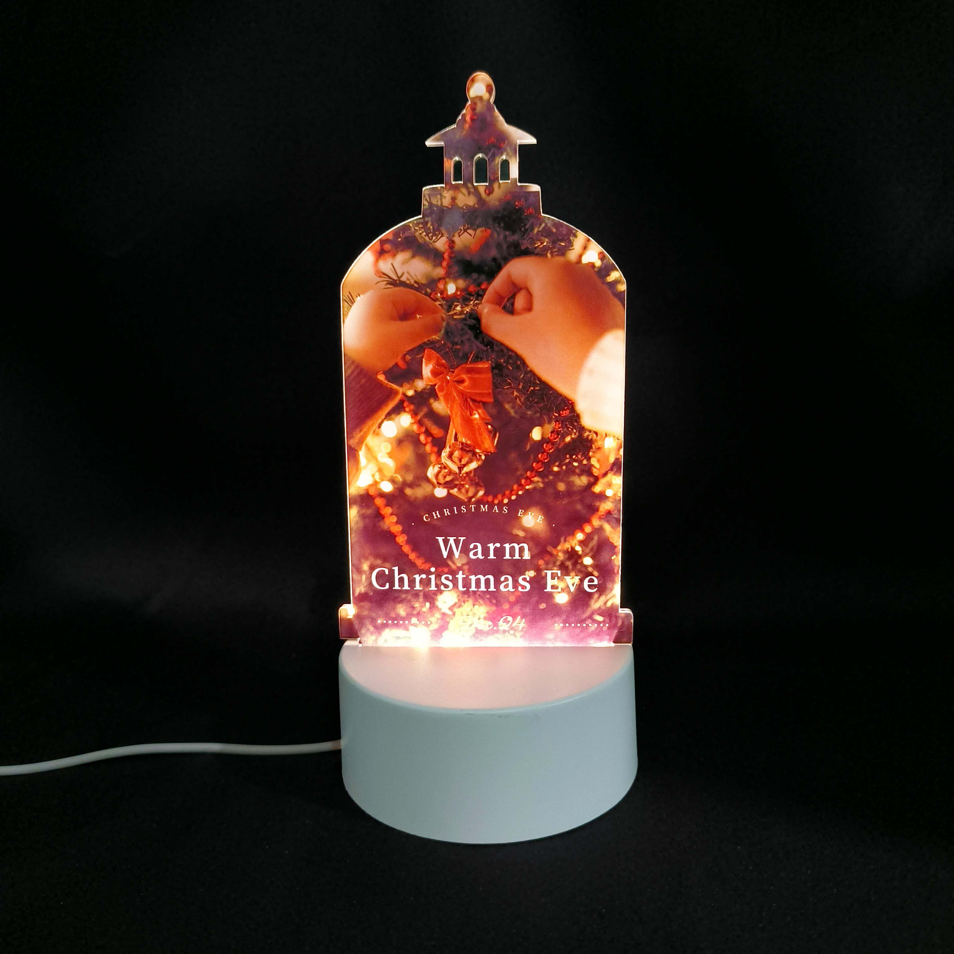 CHLP02-Sublimation Christmas Lamp ( Rectangle )