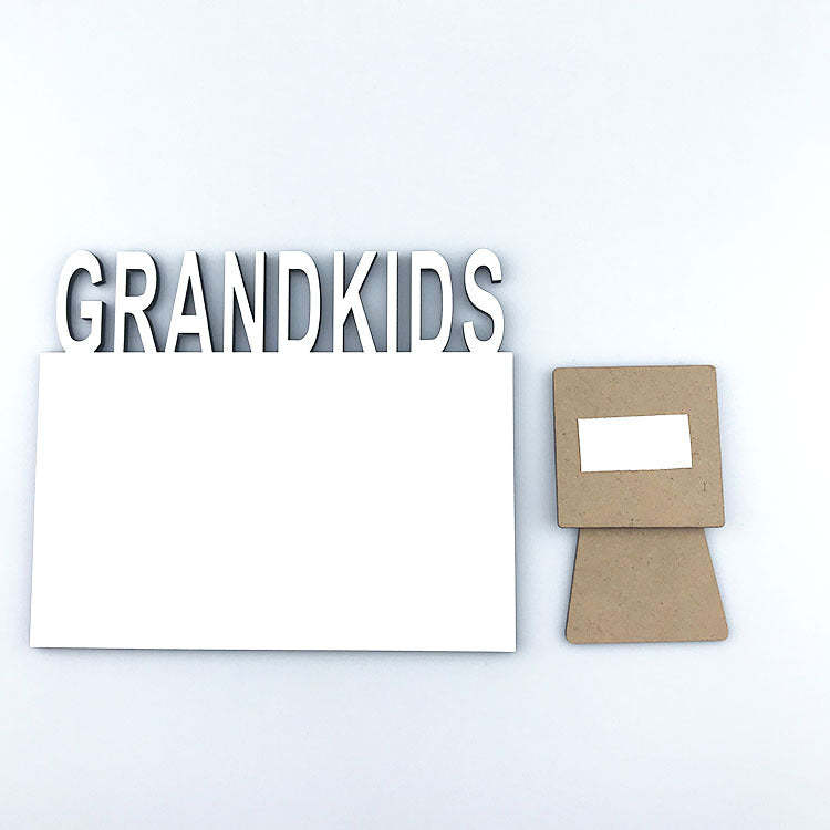 MDPF14-Sublimation MDF GRANDKIDS Photo Frame